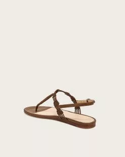 Veronica Beard Sola Braided-Leather Flat Sandal -Veronica Beard Sales 2023 I5766L1 HAZELWOOD PRODUCT 04