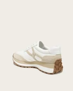 Veronica Beard Valentina Sneaker -Veronica Beard Sales 2023 I5802L1 COCONUTECRU PRODUCT 04
