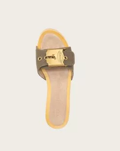 Veronica Beard Hula Canvas Block-Heel Sandal -Veronica Beard Sales 2023 I6468F2 KHAKI PRODUCT 03
