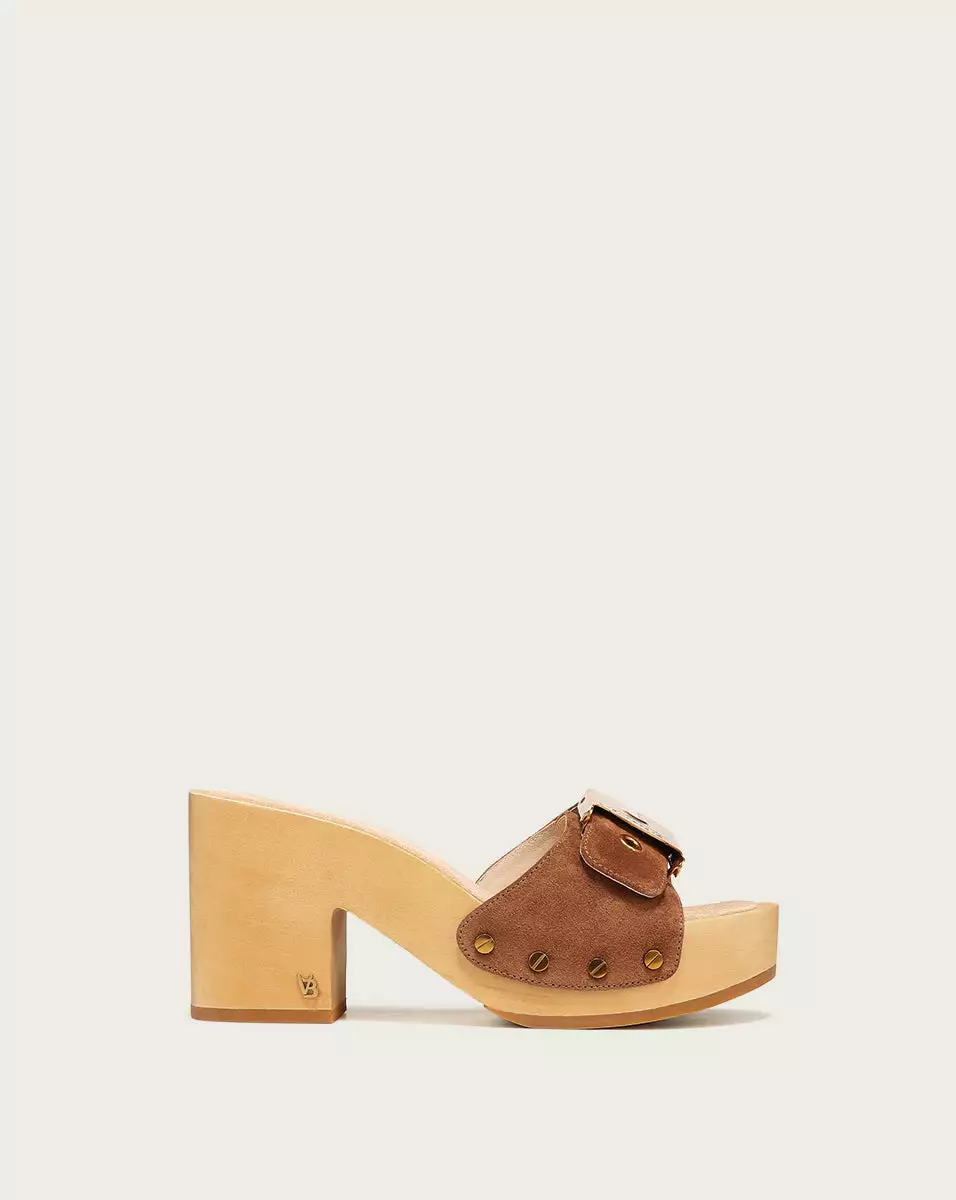 Veronica Beard Hula Suede Block-Heel Sandal 1 Veronica Beard Hula Suede Block-Heel Sandal