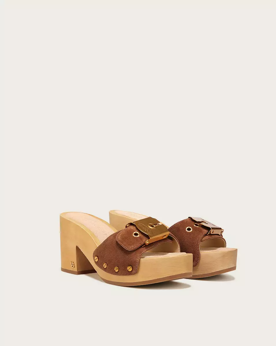 Veronica Beard Hula Suede Block-Heel Sandal 2 Veronica Beard Hula Suede Block-Heel Sandal - Image 2