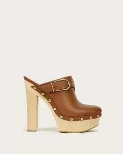 Veronica Beard Alek Leather Platform Clog