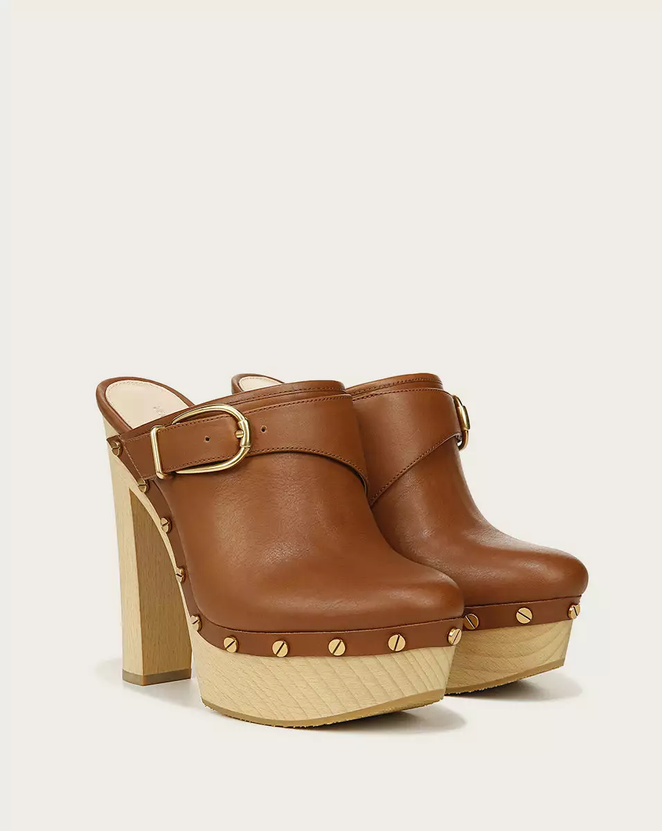 Veronica Beard Alek Leather Platform Clog 2 Veronica Beard Alek Leather Platform Clog - Image 2