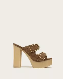 Veronica Beard Garrick Suede Platform Sandal