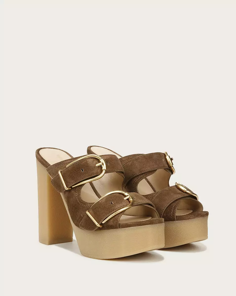 Veronica Beard Garrick Suede Platform Sandal 2 Veronica Beard Garrick Suede Platform Sandal - Image 2