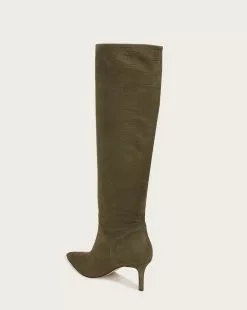Veronica Beard Lexington Leather Boot -Veronica Beard Sales 2023 I6807L3 LEXINGTON KHAKI PRODUCT 04