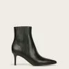 Veronica Beard Lisa Mid-Heel Leather Bootie -Veronica Beard Sales 2023 I6809L2 LISA BLACK PRODUCT 01