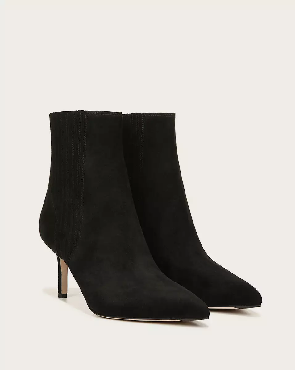 Veronica Beard Lisa Mid-Heel Suede Bootie 2 Veronica Beard Lisa Mid-Heel Suede Bootie - Image 2