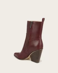 Veronica Beard Logan Leather Bootie 11 Veronica Beard Logan Leather Bootie -Veronica Beard Sales 2023 I6811L1 LOGAN MERLOT PRODUCT 04