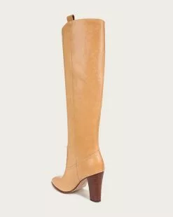 Veronica Beard Vesper Leather Knee-High Boot -Veronica Beard Sales 2023 I6827L2 VESPER NATURAL PRODUCT 04