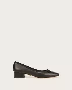 Veronica Beard Cecile Leather Ballet Pump -Veronica Beard Sales 2023 I7911L5 CECILE BLACK PRODUCT 01