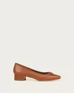 Veronica Beard Cecile Leather Ballet Pump