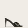 Veronica Beard Mirren Open-Toe Mule -Veronica Beard Sales 2023 I7938L1 MIRRENLOGO95 BLACK PRODUCT 01
