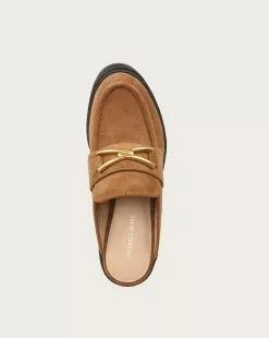 Veronica Beard Wynter Suede Loafer Mule -Veronica Beard Sales 2023 I7943L2 WYNTERCLOG HAZELWOOD PRODUCT 03