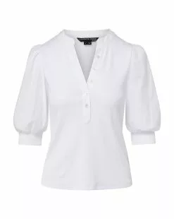 Veronica Beard Coralee Puff-Sleeve Top 25 Veronica Beard Coralee Puff-Sleeve Top -Veronica Beard Sales 2023 J2208JY0200831 WHITE