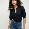Veronica Beard Coralee Puff-Sleeve Top 10 Veronica Beard Coralee Puff-Sleeve Top -Veronica Beard Sales 2023 J2211JY0200831 NAVY PRODUCT 01