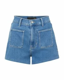 Veronica Beard Elijah Patch-Pocket Denim Short -Veronica Beard Sales 2023 J23033561211IC