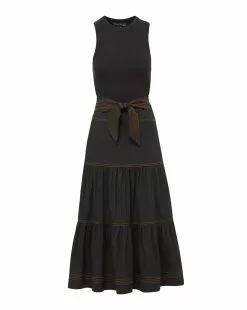 Veronica Beard Austyn Dress -Veronica Beard Sales 2023 J2303JY020S0232 BLACK