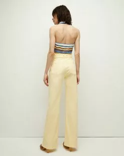 Veronica Beard Lirra Knit Halter Top -Veronica Beard Sales 2023 J23044920328PY PALEYELLOW PRODUCT 03 18ff2d14 d057 4ce8 be93 87ba961d8fbd