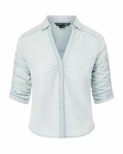 Veronica Beard Porta Chambray Shirt -Veronica Beard Sales 2023 J23047010981GI