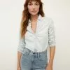 Veronica Beard Porta Chambray Shirt -Veronica Beard Sales 2023 J23047010981GI GLACIERICE PRODUCT 01