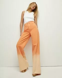 Veronica Beard Taylor Ombre Wide-Leg Jean