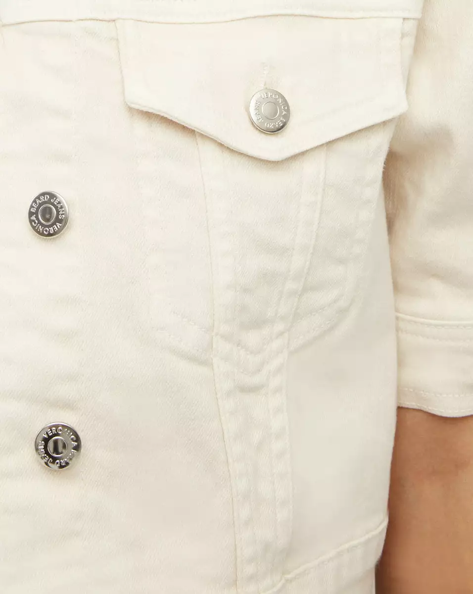 Veronica Beard Raina Short-Sleeved Denim Jacket 2 Veronica Beard Raina Short-Sleeved Denim Jacket - Image 2