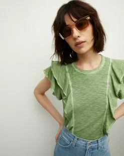 Veronica Beard Bea Ruffle Tee