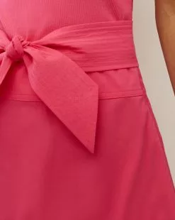 Veronica Beard Austyn Tiered Dress -Veronica Beard Sales 2023 J2305JY020S0232 FUSCHIA PRODUCT 03