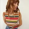 Veronica Beard Dree Striped Muscle Tee -Veronica Beard Sales 2023 J2305JY0490314 MULTI PRODUCT 01