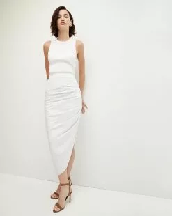 Veronica Beard Finca Mixed-Media Dress