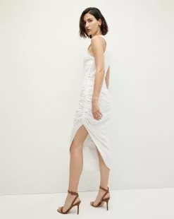 Veronica Beard Finca Mixed-Media Dress -Veronica Beard Sales 2023 J2305JY83S0590 WHT PRODUCT 03
