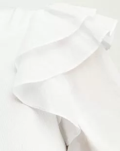 Veronica Beard Diantha One-Shoulder Top -Veronica Beard Sales 2023 J2305JY83S0592 WHT PRODUCT 03