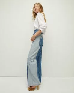 Veronica Beard Taylor Wide-Leg Jean | Two-Tone 10 Veronica Beard Taylor Wide-Leg Jean | Two-Tone -Veronica Beard Sales 2023 J23061681040NT NEPTUNE PRODUCT 04