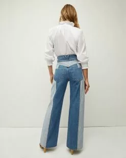 Veronica Beard Taylor Wide-Leg Jean | Two-Tone 11 Veronica Beard Taylor Wide-Leg Jean | Two-Tone -Veronica Beard Sales 2023 J23061681040NT NEPTUNE PRODUCT 05