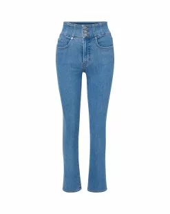 Veronica Beard Carly Kick-Flare Jean | Corset Waistband -Veronica Beard Sales 2023 J23064280276FO FLOATON