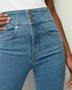 Veronica Beard Carly Kick-Flare Jean | Corset Waistband -Veronica Beard Sales 2023 J23064280276FO FLOATON PRODUCT 03