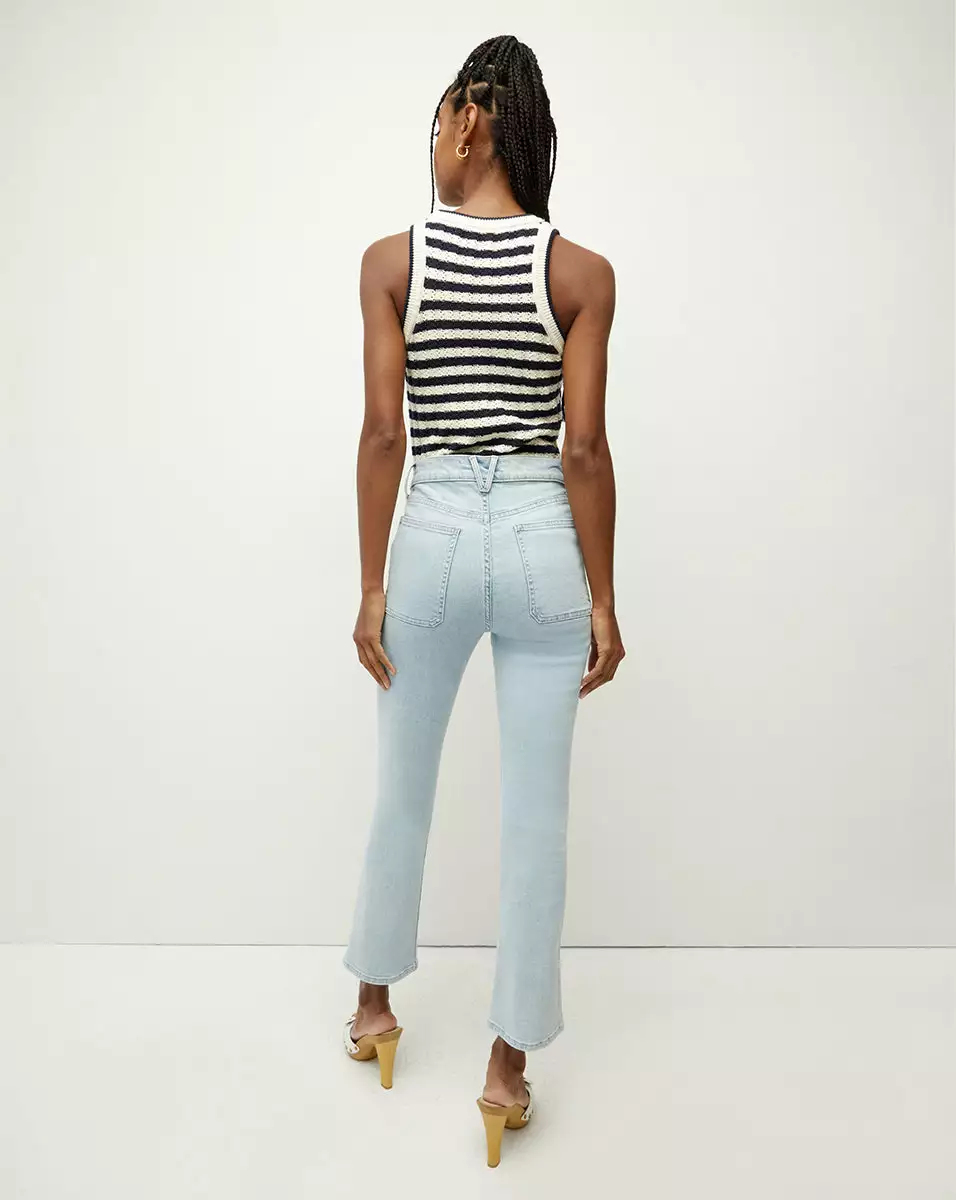 Veronica Beard Carly Kick-Flare Jean | Patch Pockets 5 Veronica Beard Carly Kick-Flare Jean | Patch Pockets - Image 5