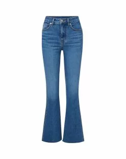 Veronica Beard Carson Kick-Flare Jean | Raw Hem -Veronica Beard Sales 2023 J23064851037SY SERENDIPITY 63eb673e 44b6 4355 a080 0a399f318cf4