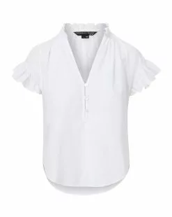Veronica Beard Milly Cotton Shirt -Veronica Beard Sales 2023 J2306CO1000958 WHITE