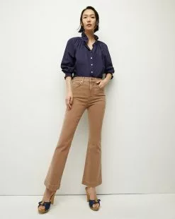 Veronica Beard Calisto Cotton Shirt -Veronica Beard Sales 2023 J2306CO100S0284 MARINE PRODUCT 02