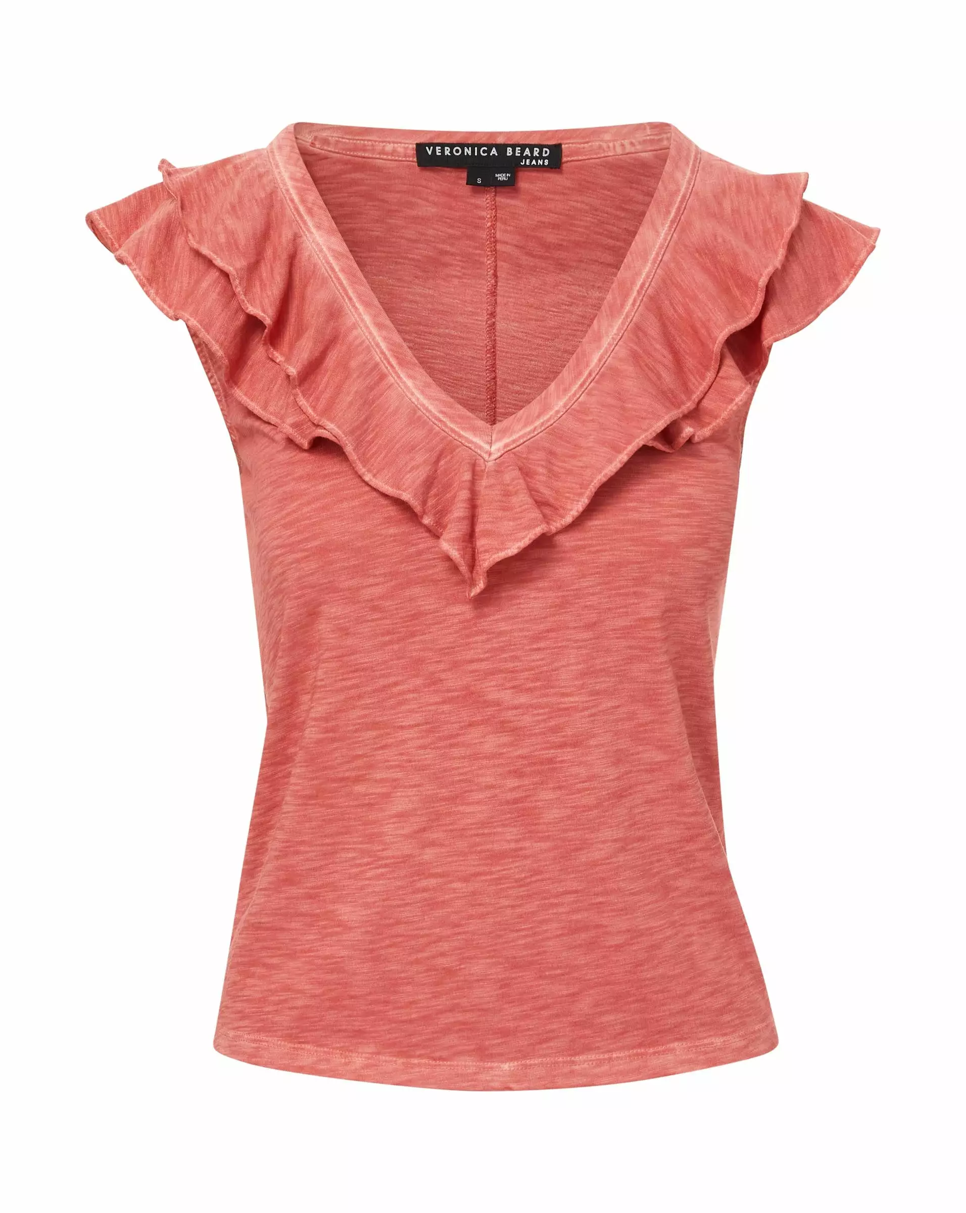 Veronica Beard Ellerie Ruffled Cotton Tee 4 Veronica Beard Ellerie Ruffled Cotton Tee - Image 4