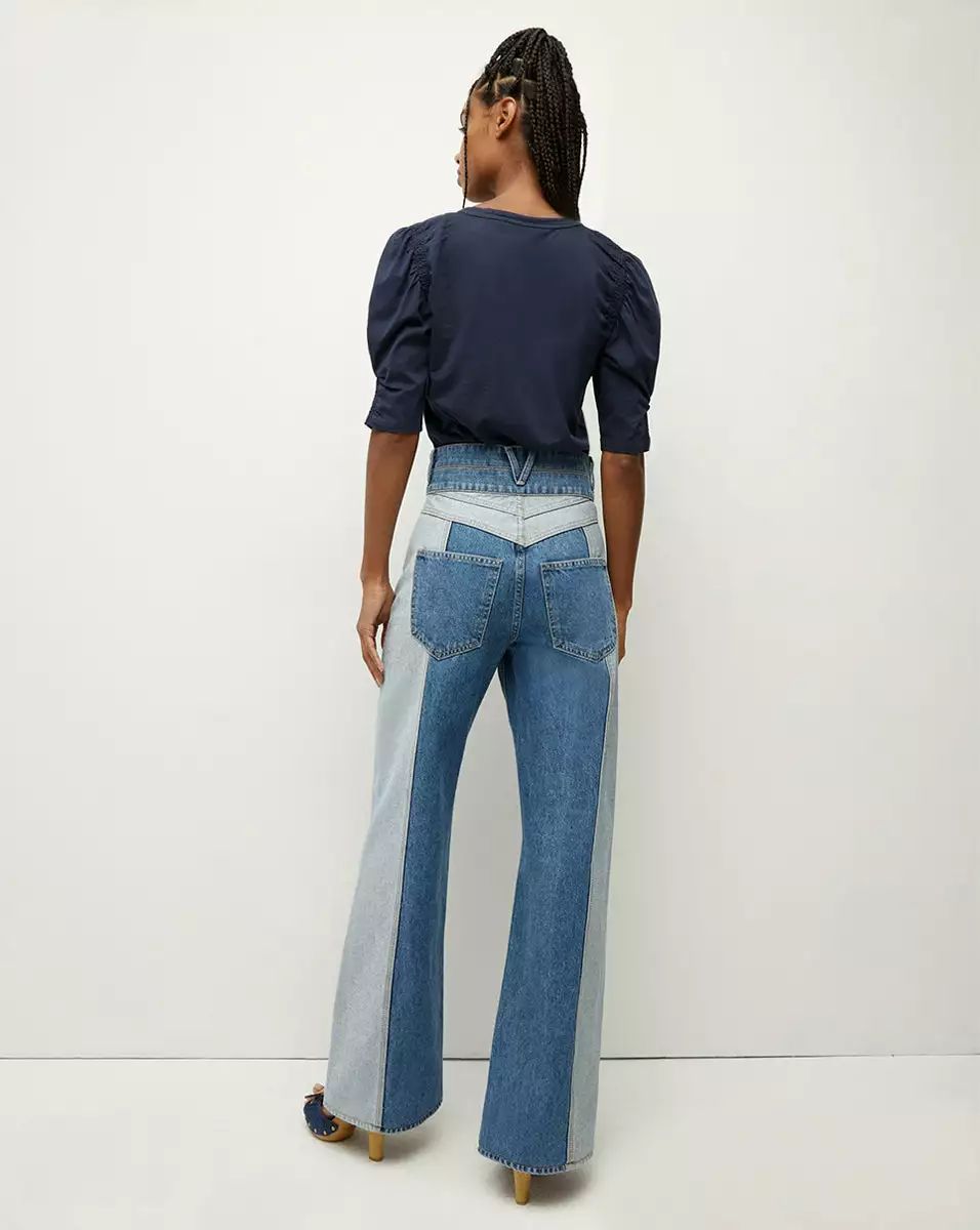 Veronica Beard Jessa Puff-Sleeve Cotton Tee 2 Veronica Beard Jessa Puff-Sleeve Cotton Tee - Image 2