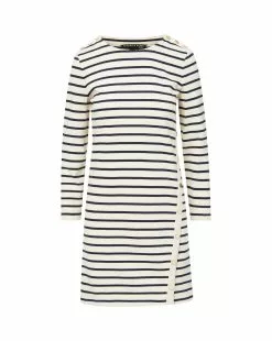 Veronica Beard Ruta Striped Dress -Veronica Beard Sales 2023 J2306JY89S0619 MARINE OFF WHITE c9d1af27 6360 42c5 bda2 a72fc56af543
