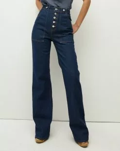 Veronica Beard Crosbie Slim Wide-Leg Jean | Comfort Stretch -Veronica Beard Sales 2023 J23074400827WO WASHEDOXFORD PRODUCT 02