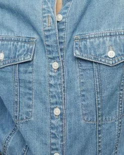 Veronica Beard Tivi Denim Shirt -Veronica Beard Sales 2023 J23077101219IC PRODUCT 02