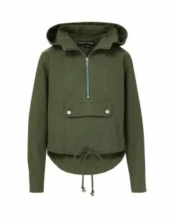 Veronica Beard Kaeli Half-Zip Anorak -Veronica Beard Sales 2023 J23079011217AG ARMYGREEN 02 d6a411bf b19c 4817 adcf 6b50e2bcd23d