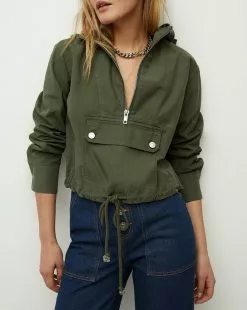 Veronica Beard Kaeli Half-Zip Anorak