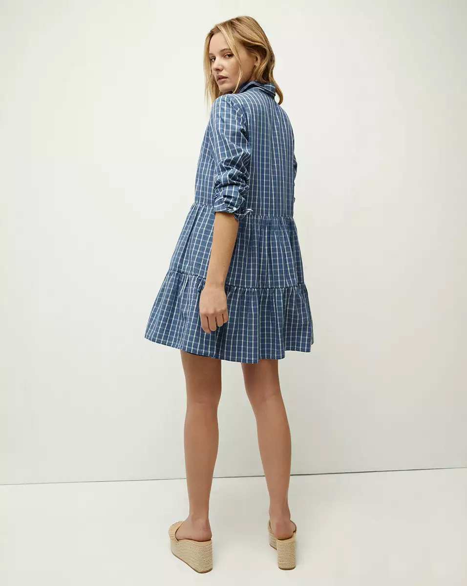 Veronica Beard Jemila Plaid Cotton Shirtdress 4 Veronica Beard Jemila Plaid Cotton Shirtdress - Image 4