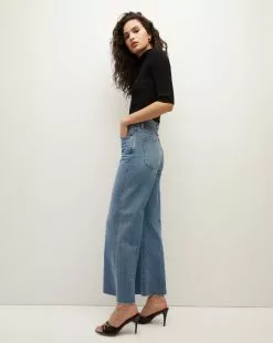 Veronica Beard Taylor Cropped Wide-Leg Jean -Veronica Beard Sales 2023 J23081681152WD WANDERDUST PRODUCT 03